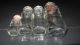 Antique Apothecary Jar Set~4~wide Mouth Ground Glass Top Storage Jars~ New~ Bottles & Jars photo 2