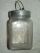 Antique 19th C.  Signed Glass Mortuary Funeral Embalming Bottle Jar With Hanger Bottles & Jars photo 10