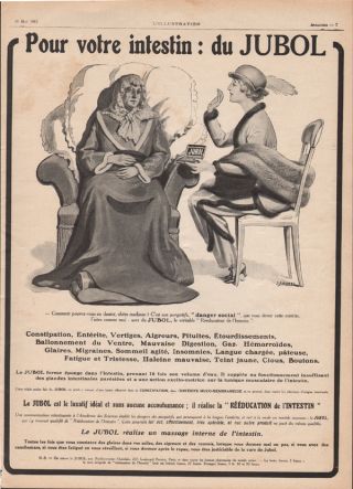 1913 Jubol Quack Medicine Pill Medical Digestion Sonrel Doctor Pereire Paris Ad photo