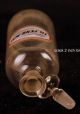 Apothecary Medicine Bottle W/ Stopper & Antique Glass Label Tr.  Ferr.  Acet.  Old Bottles & Jars photo 7