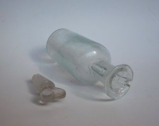 Antique German Drop Opium Anaesthesia Medical Beak Glass Bottle L - H 30ml photo