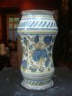 A Rare Albarello Or Pharmacy Jar.  Maiolica.  Venice.  Circa 1550/1580. Jars photo 1
