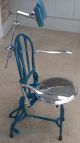 Antique Old Early 1900 ' S Dental Chair Restored Chrome Dentist Industrial Tattoo 1900-1950 photo 4