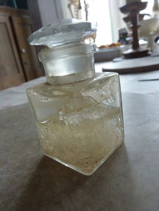 Antique Cut Glass Bottle Of Smelling Salts photo