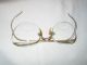 Vintage 12k Gf Wire Rim 4 Inch Wide Bifocal Glasses In Brown & Green Felt Case Optical photo 6