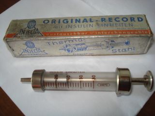 Old Medical Syringe Injecta Steinach 2 Ml Box Unused photo