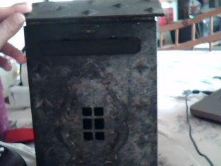 Old Cast Iron Letter Mail Box photo