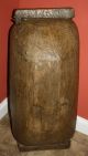 Antique Country Primitive Wooden Dough Bowl,  Large 19th Century Carved Trencher Primitives photo 10