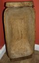 Antique Country Primitive Wooden Dough Bowl,  Large 19th Century Carved Trencher Primitives photo 11