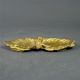 Signed Albert Marionnet (1852 - 1910) Gilt Bronze Leaf Dish,  French Art Nouveau Metalware photo 2