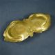 Signed Albert Marionnet (1852 - 1910) Gilt Bronze Leaf Dish,  French Art Nouveau Metalware photo 5