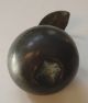 Antique Bronze Pear Sculpture - Life Size - Old Patina - Vintage Fruit Paperweight Metalware photo 4