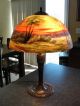 Reverse Painted Jefferson Era Lamp Antique,  Vintage, Lamps photo 1