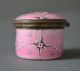 Elegant 18th Century French Box Pink Enamel On Metal Flowers Other photo 2