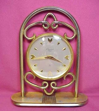 Gorgeous Rosemont Geneve - Imhof Design Desk Clock 15 Jewels 8 Days Art Deco Nr photo