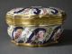 Large Sevres? French 19th Century Gilt Polychrome Porcelain Box Brass Flowers Boxes photo 1