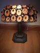 Vintage Seashell L&l Wmc Cast Iron Table Lamp Art Deco Era Antique Lamps photo 8