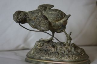 Ferdinand Pautrot Gilded Bronze Bird photo