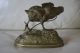 Ferdinand Pautrot Gilded Bronze Bird Metalware photo 1