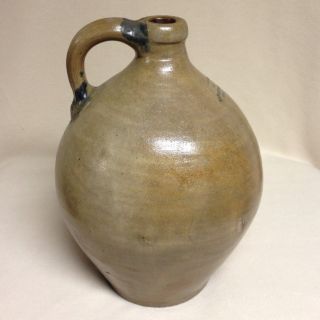 Antique Stoneware: Rare Ovoid Jug,  Armstrong & Wentworth,  Norwich,  Ct,  1814 - 1834 photo