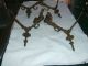 4 Antique Victorian Style Hooks/curtain Brackets? Metalware photo 5