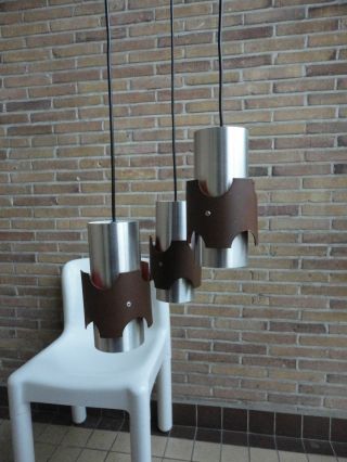 60 ' S 70 ' S Mid Century Modern Danish Hanging Lamp,  Eames Fog Morup Panton Era photo