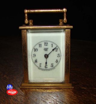 Antique Waterbury Miniature Carriage Clock photo