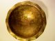 - Old Hand Made Hammered Brass Footed Bowl Arts And & Crafts Metalware photo 2