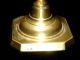 Antique English Brass Beehive & Diamond Push Up Candlestick Prince Style 19th C. Metalware photo 4