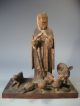 South American Carved Polychrome St.  Francis Assisi W/ Animals Group 18/19th C. Carved Figures photo 1