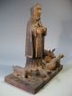 South American Carved Polychrome St.  Francis Assisi W/ Animals Group 18/19th C. Carved Figures photo 2