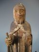 South American Carved Polychrome St.  Francis Assisi W/ Animals Group 18/19th C. Carved Figures photo 5