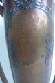 Antique Arts & Crafts Heintz Sterling Overlay On Bronze Handled Trophy Vase Metalware photo 2