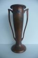 Antique Arts & Crafts Heintz Sterling Overlay On Bronze Handled Trophy Vase Metalware photo 4