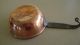 Copper Sauce Pan From Sweden Hand Crafted 4 1/2 