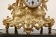 Over 100 Yrs Old Antique French Gilded Metal Figural Clock - Crossroads Clocks photo 2
