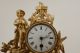 Over 100 Yrs Old Antique French Gilded Metal Figural Clock - Crossroads Clocks photo 3