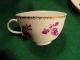Meissen Cup & Saucer,  Fluted Sides,  18thc,  Purple Flowers 1700s Antique Puce Cups & Saucers photo 3