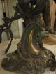 Pr Xl Antique French Rococo Figural Bronze Patti/cherubs Statues Metalware photo 10