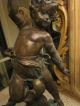Pr Xl Antique French Rococo Figural Bronze Patti/cherubs Statues Metalware photo 5