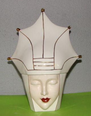 Art Deco Bonboniere Signed Robj Carnival Mask 2 photo