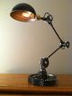 Vintage Industrial Desk Lamp - Machine Age Task Light - Cast Iron - Steampunk Lamps photo 5
