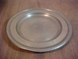 Antique Pewter Plate - William Wright photo