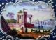 French English 18th Century Box Harbour Landscape Enamel On Copper Other photo 1