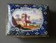 French English 18th Century Box Harbour Landscape Enamel On Copper Other photo 2