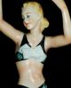 Antique German Dresden Lace Art Deco Lady Exotic Dancer Porcelain Figurine Figurines photo 2