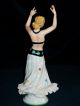 Antique German Dresden Lace Art Deco Lady Exotic Dancer Porcelain Figurine Figurines photo 7