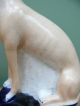 19thc Staffordshire Figure Of A Greyhound In Sitting Pose Figurines photo 4