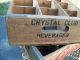 Vintage Wood Soda Bottle Crate - Box - Crystal 12 Pocket From Scranton,  Pa. Boxes photo 1