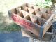 Vintage Wood Soda Bottle Crate - Box - Crystal 12 Pocket From Scranton,  Pa. Boxes photo 2